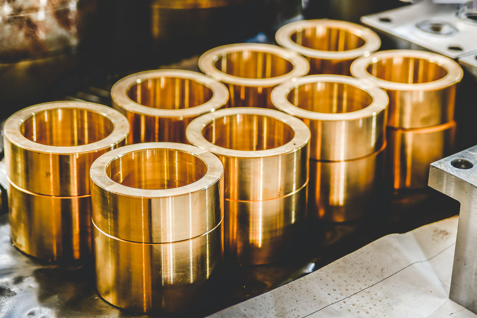 Bronze Bushings For Plunger Hydraulic Pumps, Made On A Cnc Lathe